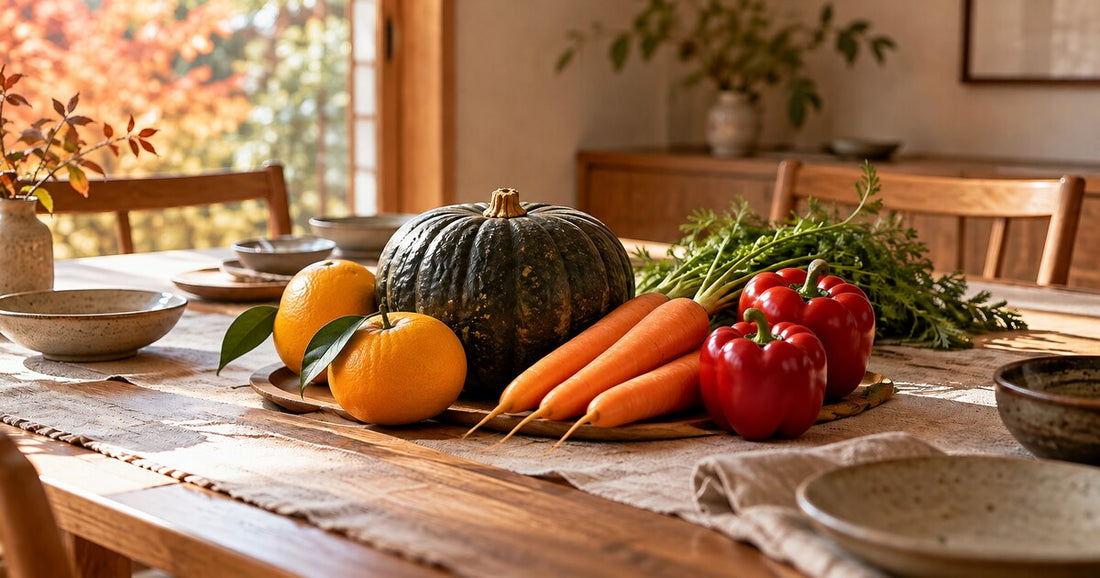 ビタミンA・Cをテーマに秋の食卓を振り返る記事の冒頭写真